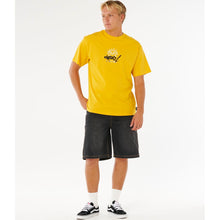 Koszulka męska RIP CURL Inner Visions Rotten Sun Tee żółta
