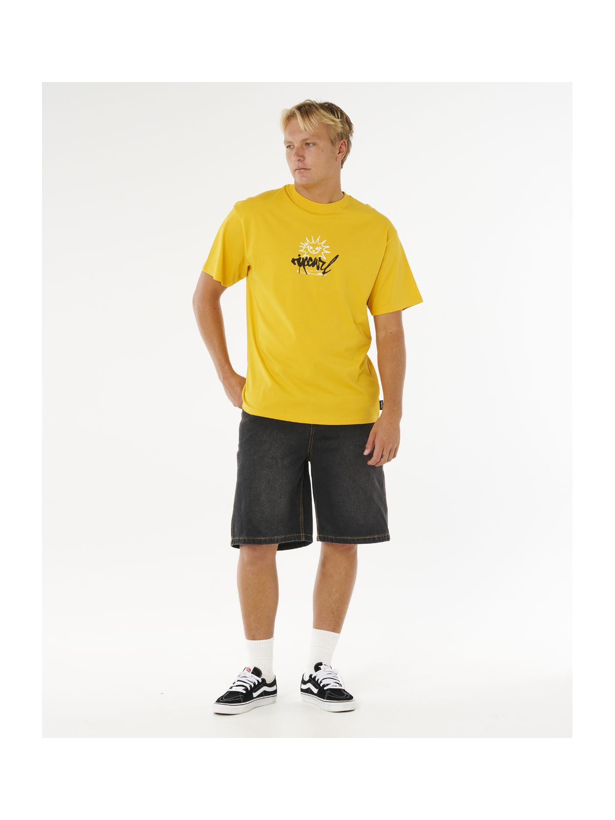 Koszulka męska RIP CURL Inner Visions Rotten Sun Tee żółta