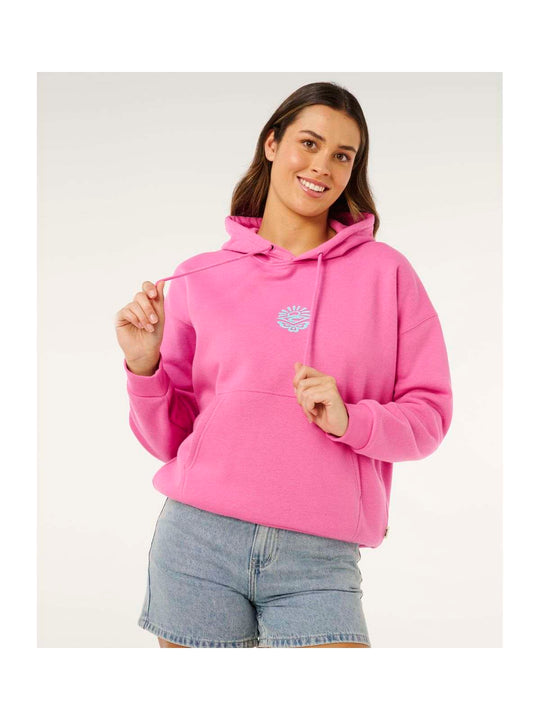 Bluza damska RIP CURL Icons Of Surf Heritage Hood różowa
