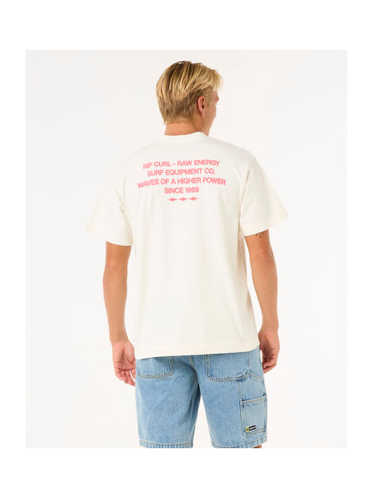 Koszulka RIP CURL Raw Energy Dolphin Tee biały

