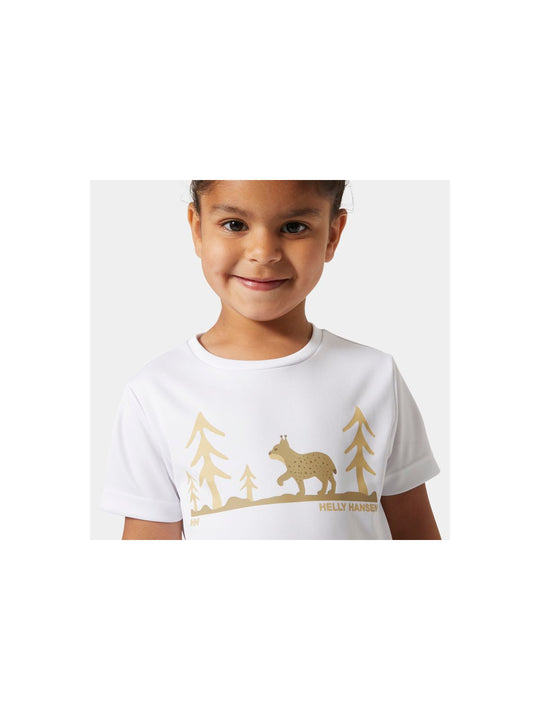 Koszulka HELLY HANSEN K HH TECH GRAPHIC T- biały - Adventure Sports
