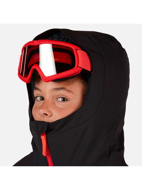 Kurtka narciarska dziecięca ROSSIGNOL Jr Hero Velika Insulated Jkt czarna
