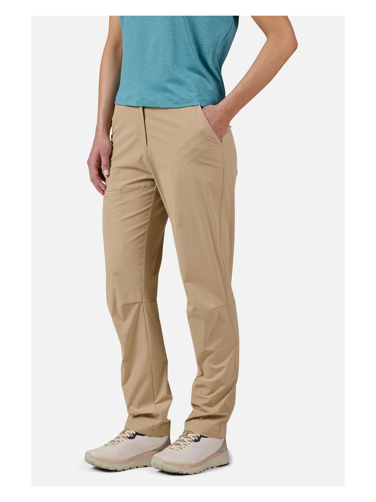 Spodnie damskie ROSSIGNOL W Lycian Pant beżowy - Adventure Sports