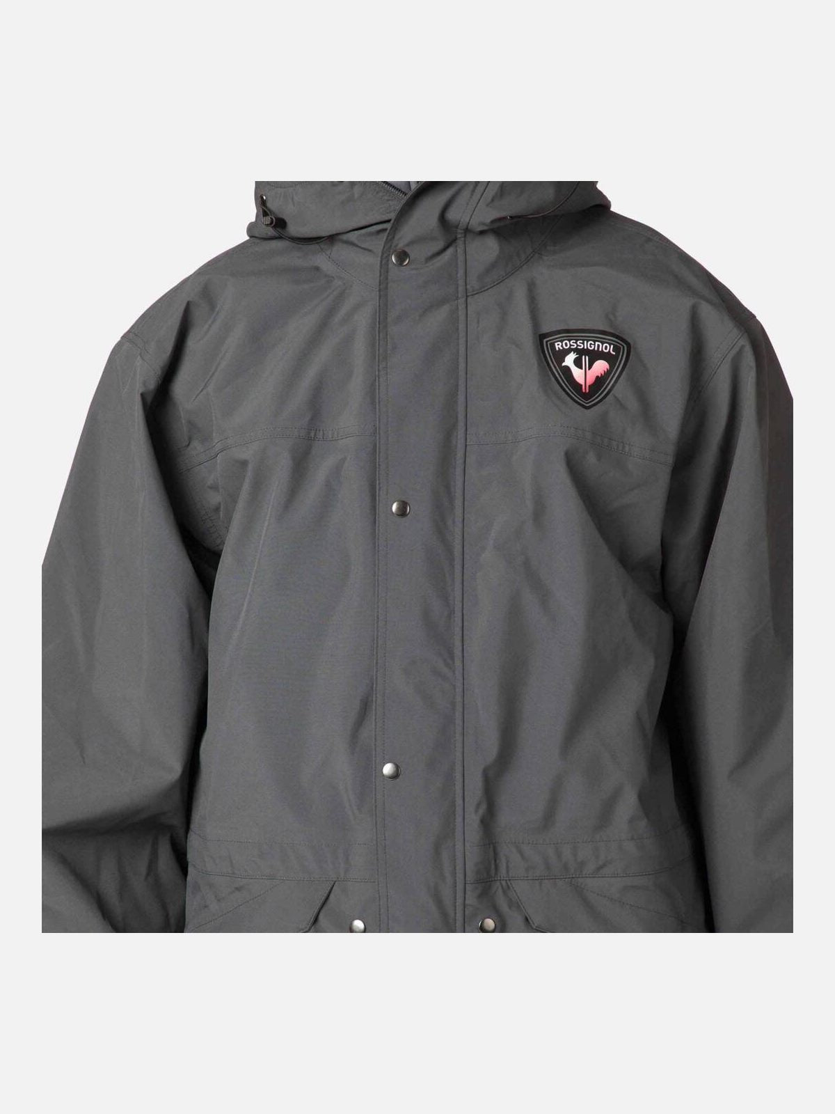 Płaszcz trenerski ROSSIGNOL Longshell Hero Adult - szary