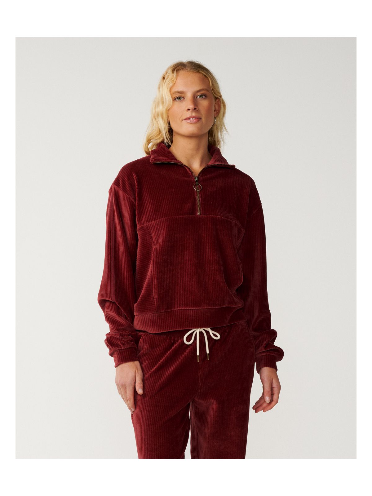 Polar damski RIP CURL Cosy 3/4 Zip fioletowy