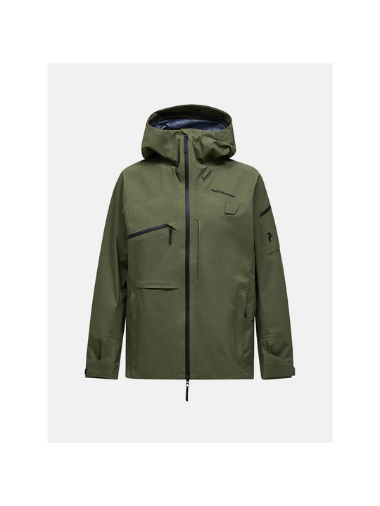 Kurtka narciarska męska PEAK PERFORMANCE Alpine GORE-TEX C-Knit 3L Shell Jacket zielona
