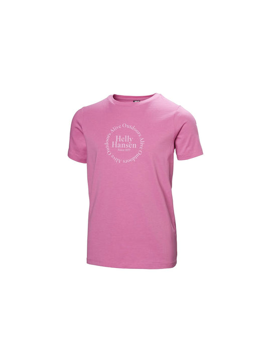 Koszulka HELLY HANSEN JR HH GRAPHIC T-SHIR różowy - Adventure Sports

