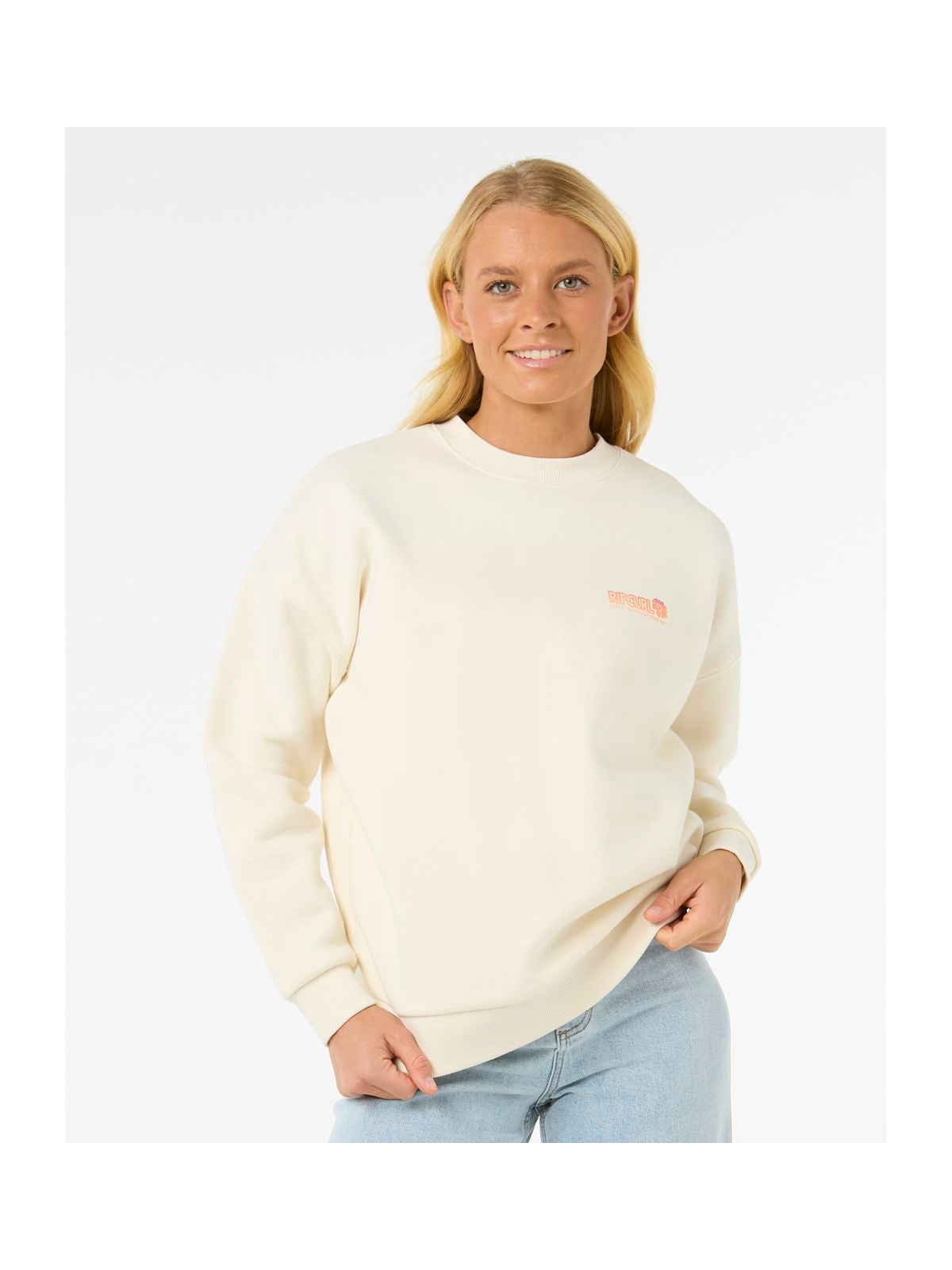 Bluza RIP CURL Ocean Tech Heritage Crew biały