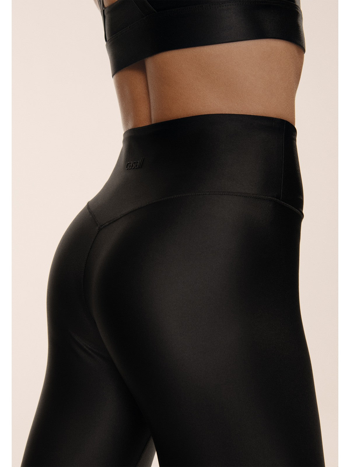 Legginsy damskie Casall Glitz High Waist Tights czarny - Adventure Sports