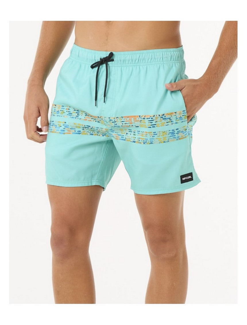 Szorty kąpielowe męskie RIP CURL Framed Volley Update turkusowe