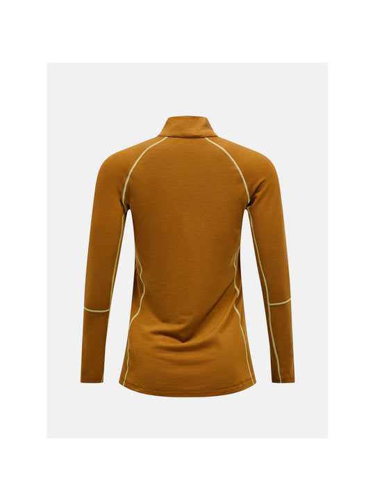 Koszulka Termiczna PEAK PERFORMANCE Magic Half Zip Wool-blend Baselayer Women brązowy
