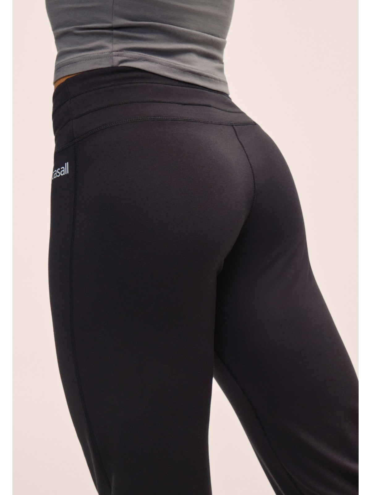 Spodnie damskie CASALL Jersey Straight Pant kolor czarny