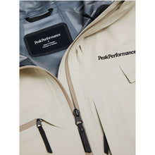 Kurtka narciarska damska PEAK PERFORMANCE Alpine GORE-TEX C-Knit 3L Shell Jacket piaskowa
