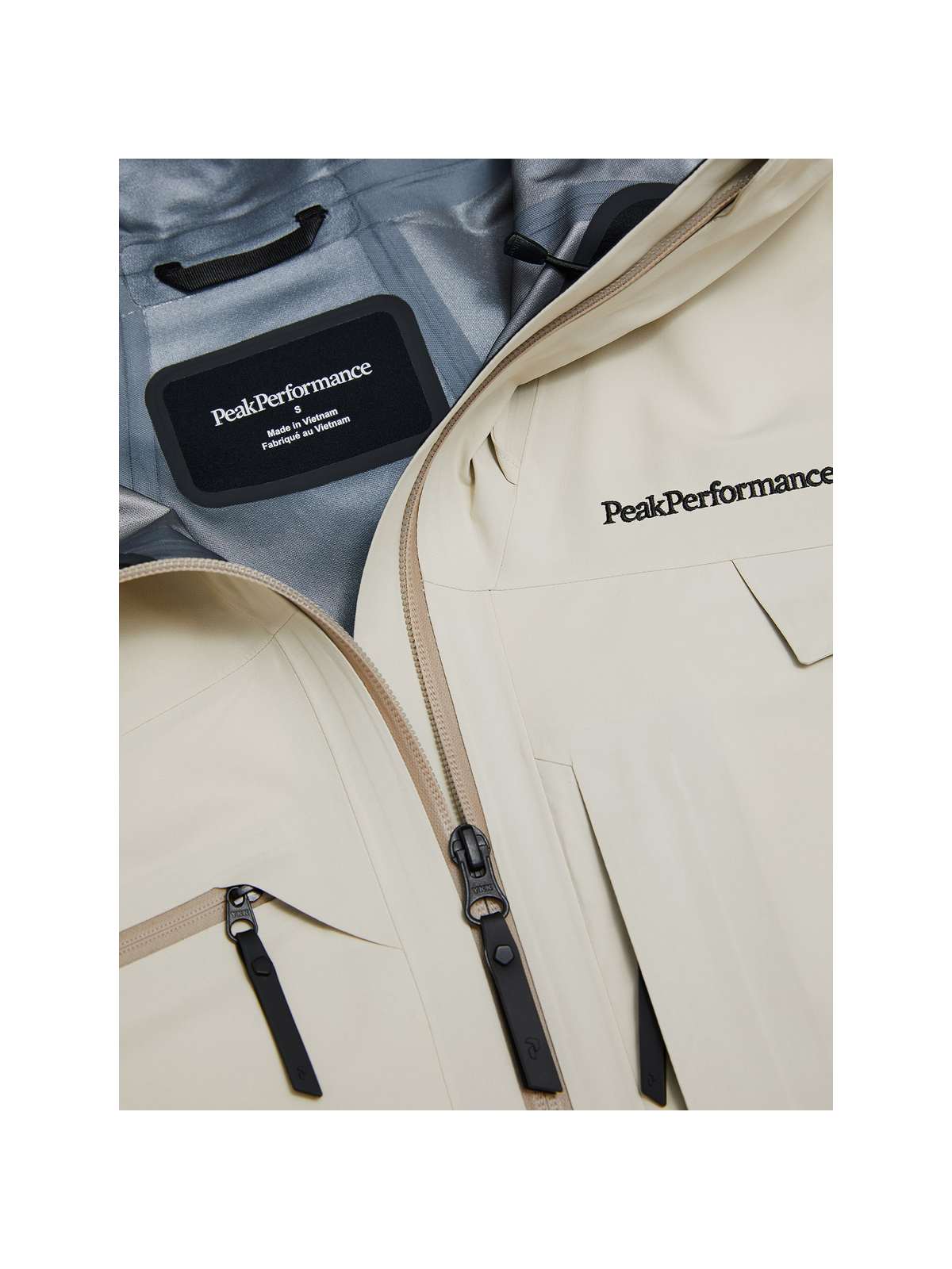 Kurtka narciarska damska PEAK PERFORMANCE Alpine GORE-TEX C-Knit 3L Shell Jacket piaskowa