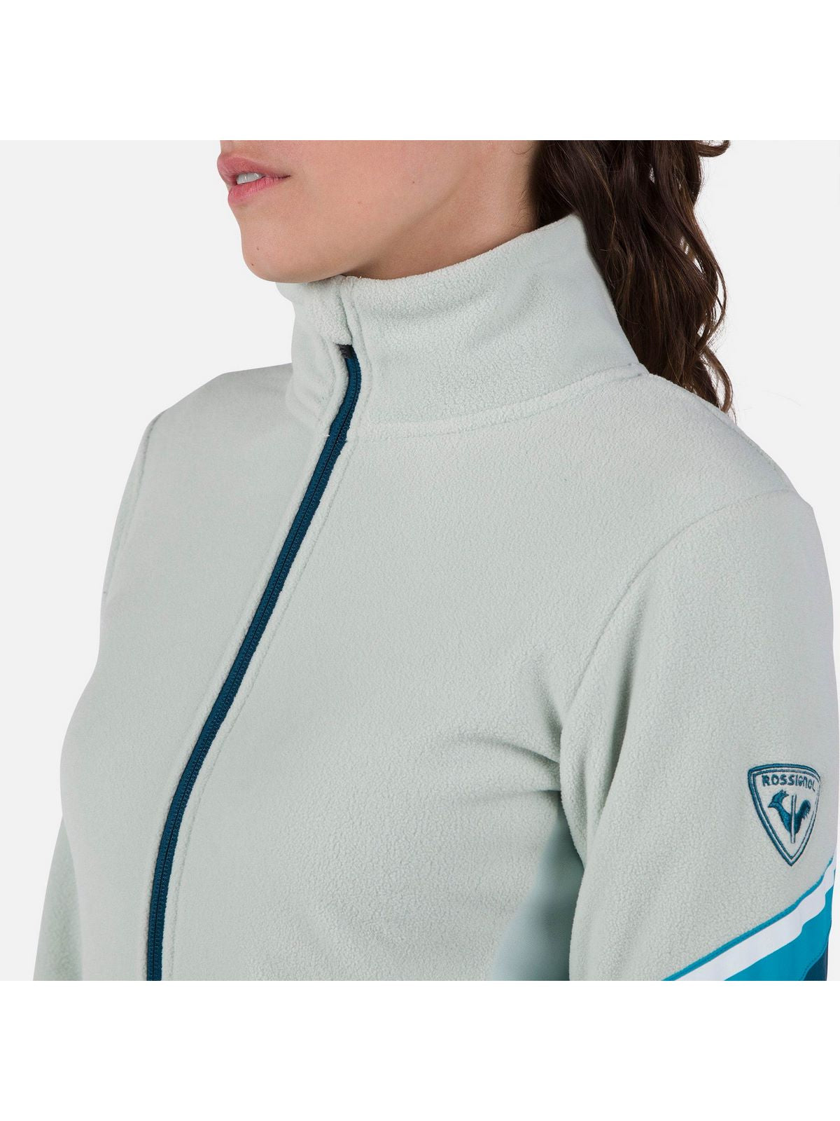 Bluza damska ROSSIGNOL W Strawpile Fleece Fz szary