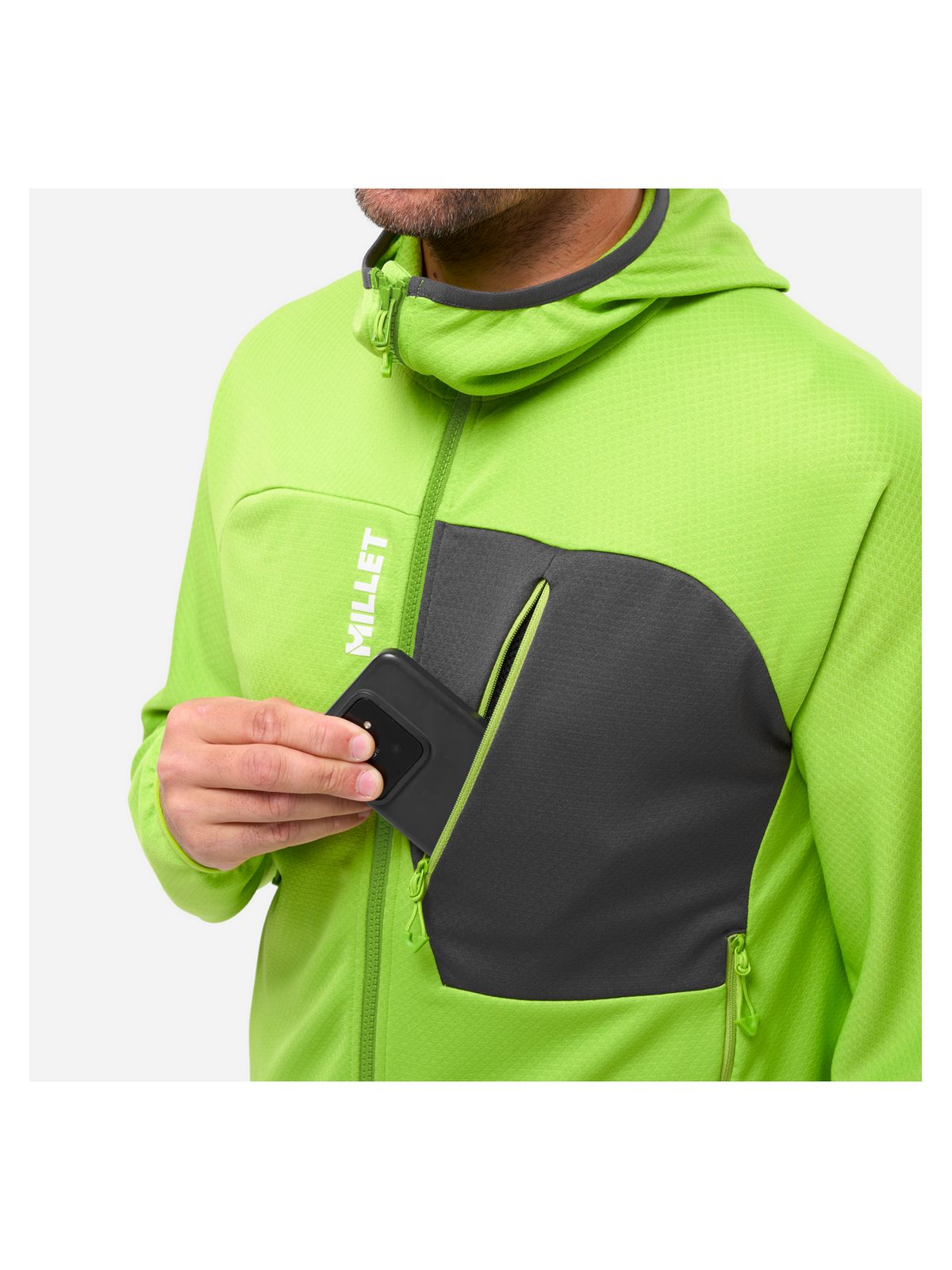 Bluza męska MILLET Lokka Hoodie Iii M żółta limonkowa