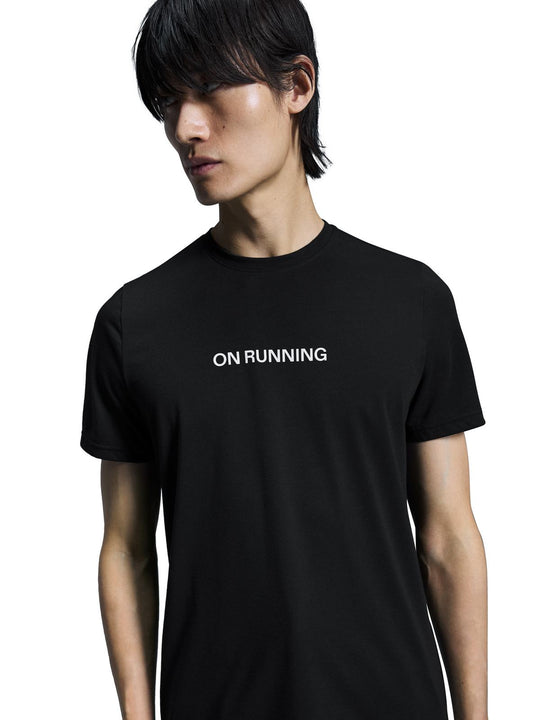 T-Shirt do biegania męski On On Run-T czarny
