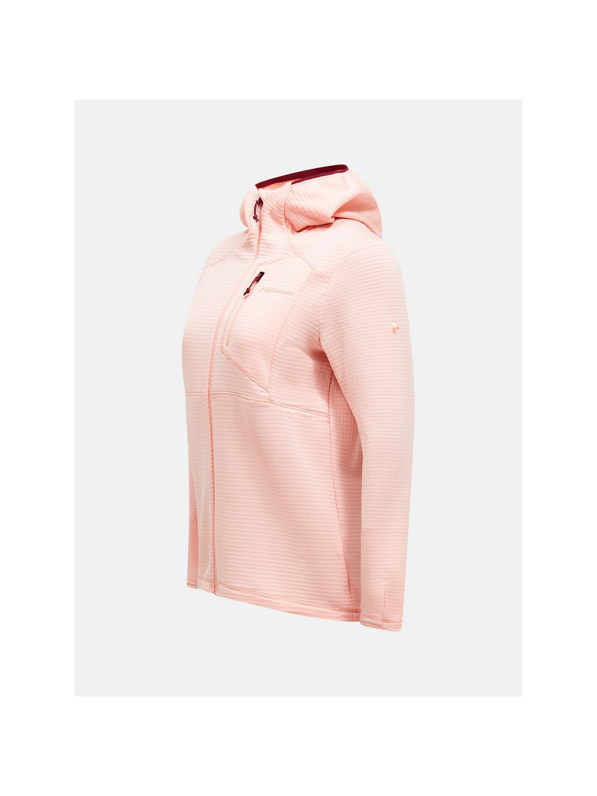 Bluza PEAK PERFORMANCE W Trail Polartec Zip Hood różowy