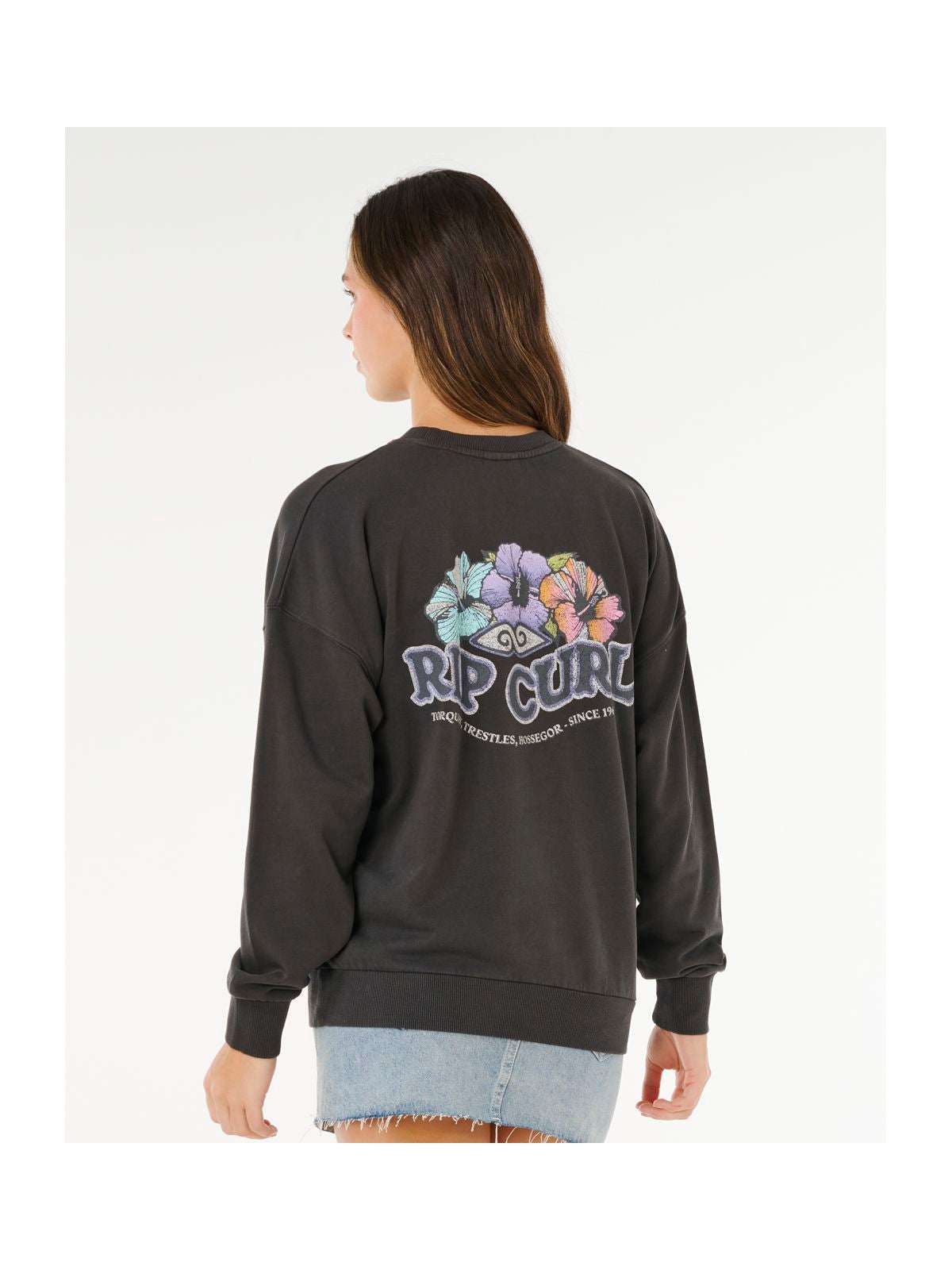 Bluza damska RIP CURL Bells Heritage Crew czarna