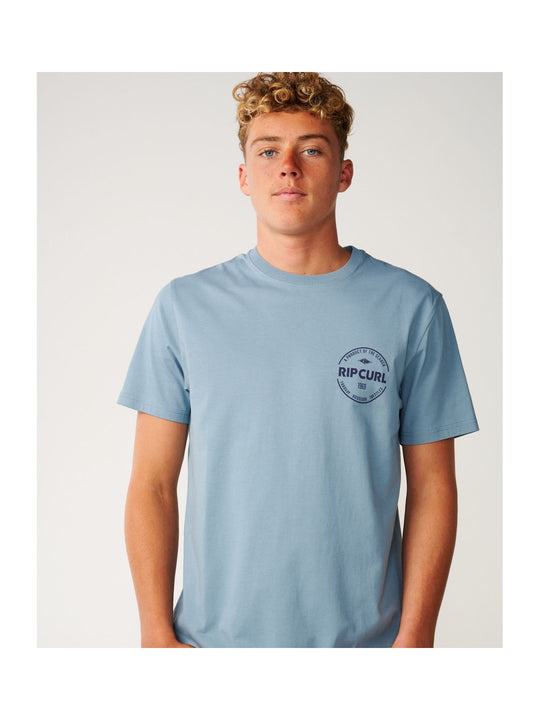 Koszulka męska RIP CURL Staple Tee niebieska
