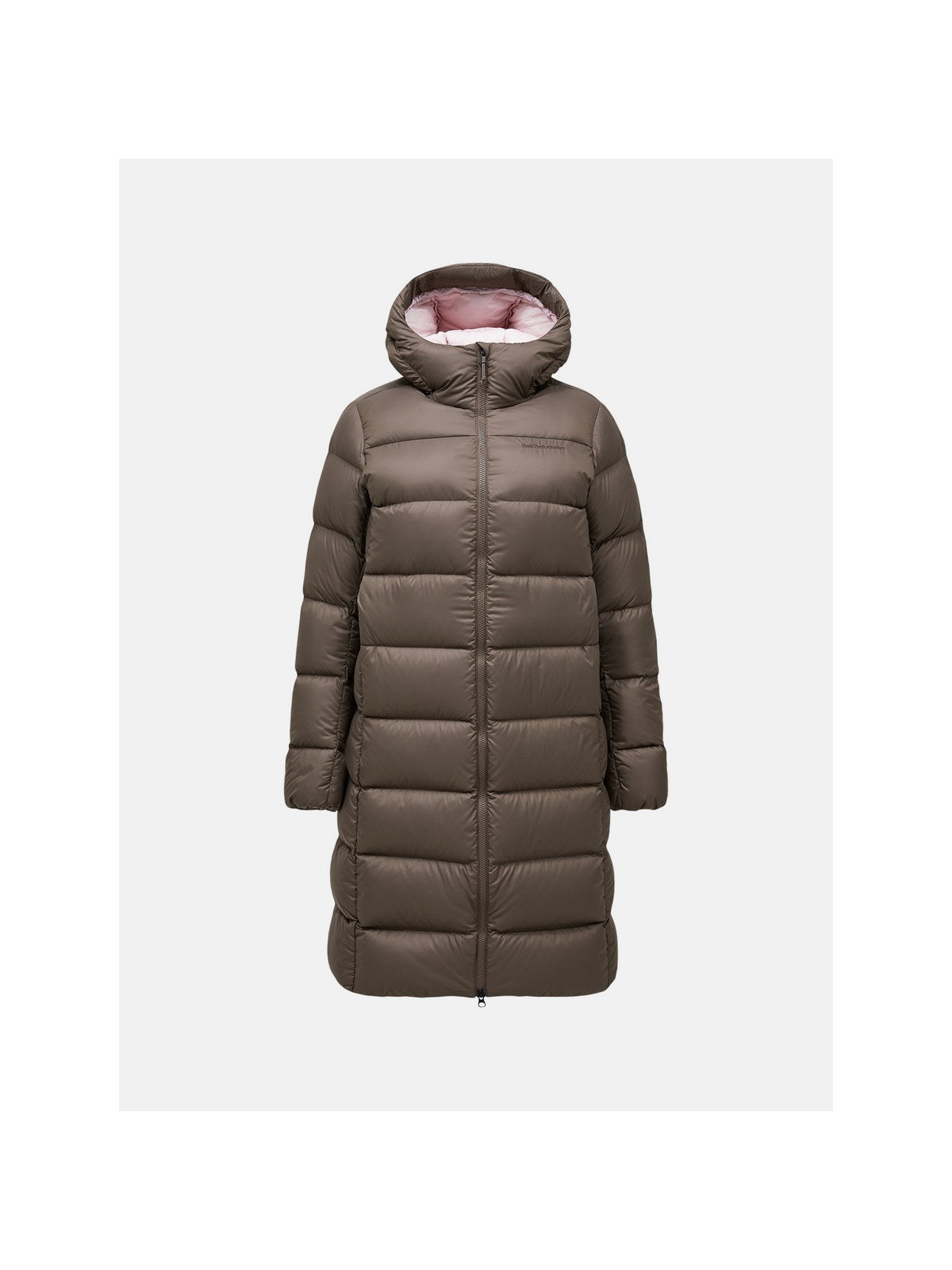 Płaszcz puchowy damski PEAK PERFORMANCE Frost Down Coat brązowy