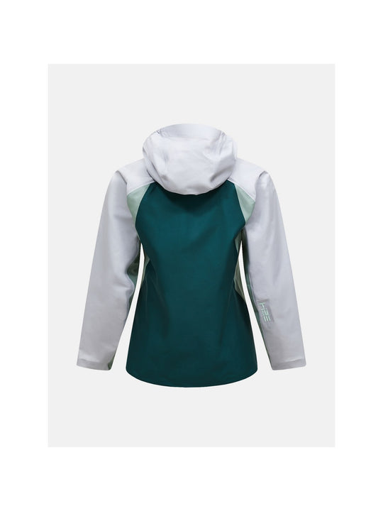 Kurtka damska PEAK PERFORMANCE W Trail Hipe 3L Shell Jacket kolor zielony
