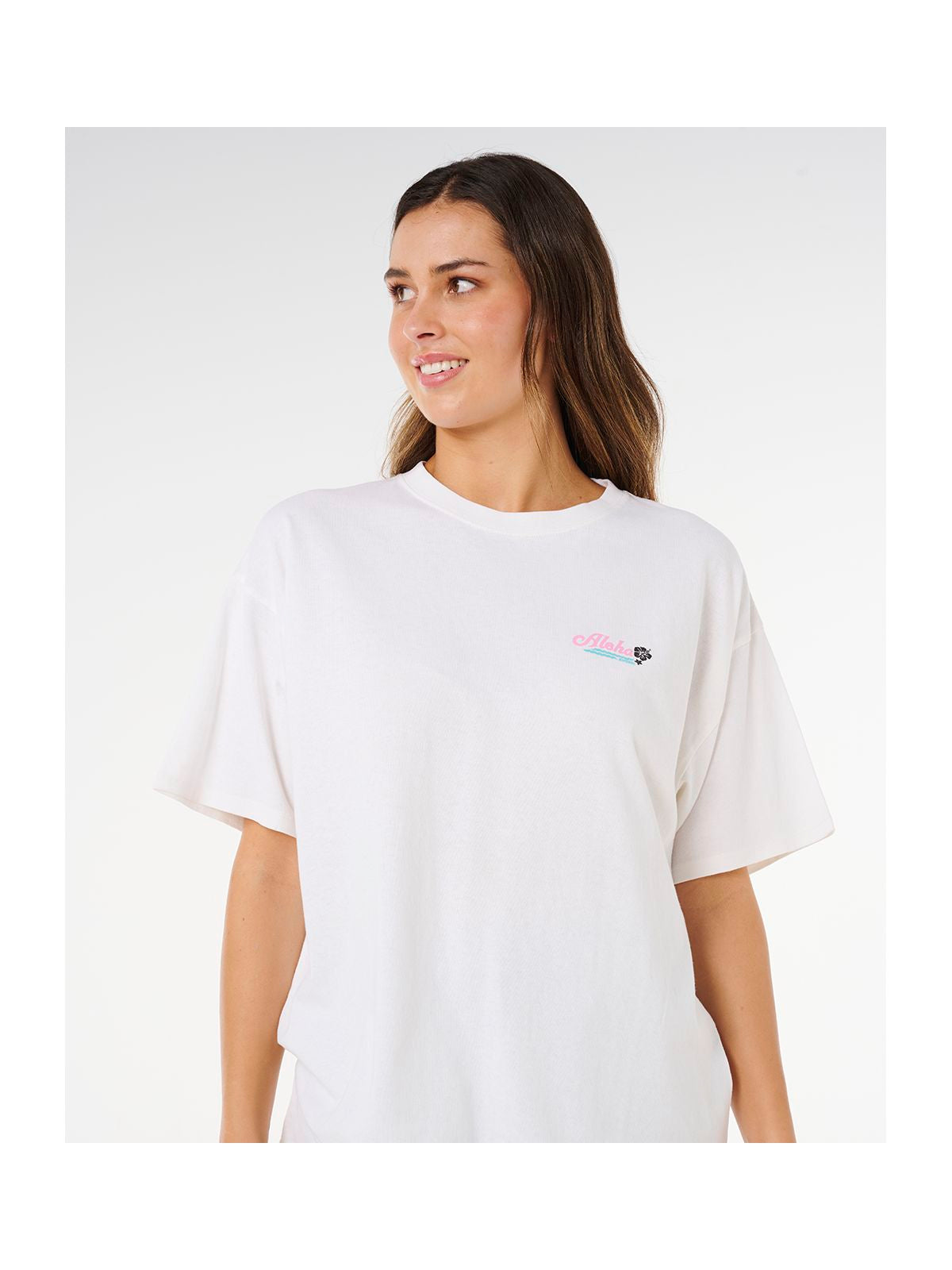 Koszulka damska RIP CURL Aloha Heritage Tee beżowa