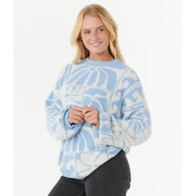 Sweter RIP CURL AOTS-TY WILLIAMS JACQUARD CREW niebieski
