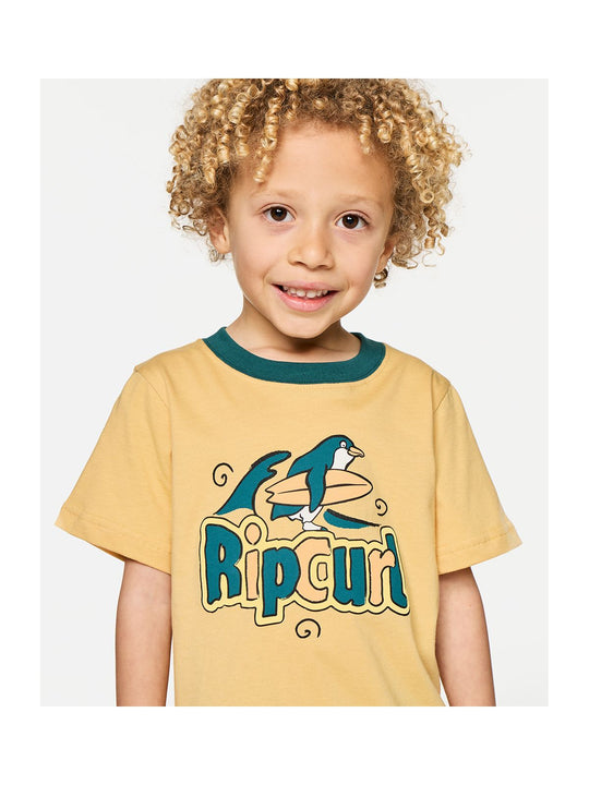 Koszulka juniorska RIP CURL Paddle Out Art Tee-Boy żółta
