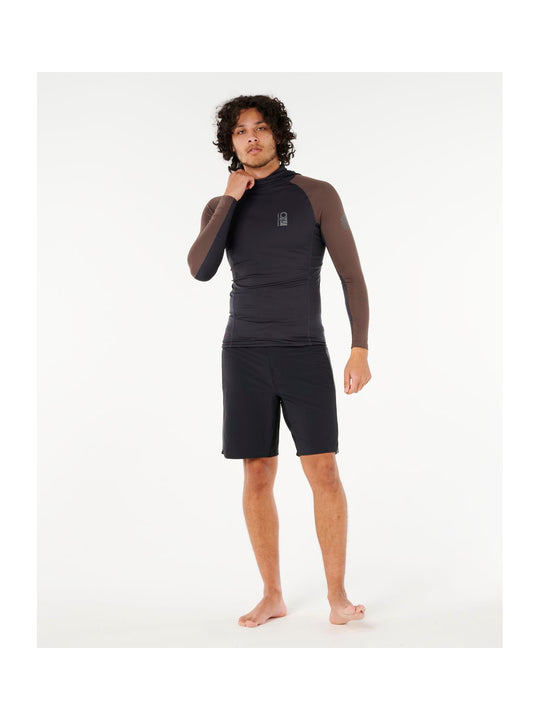 Lycra RIP CURL Search Upf Perf L/S Hood czarny - Adventure Sports
