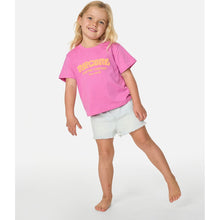 Koszulka dziewczęca RIP CURL Surf Puff Relaxed Tee -Girl różowa
