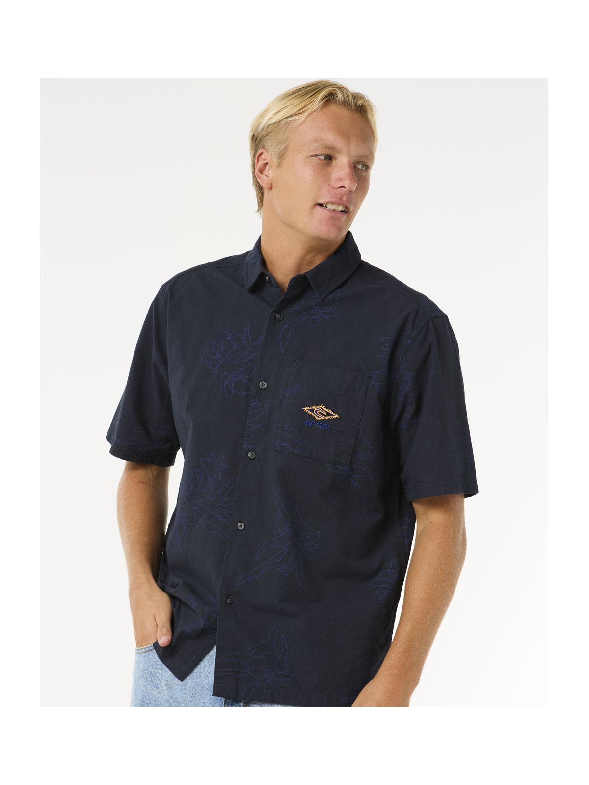 Koszula RIP CURL Raw Energy S/S Shirt czarny