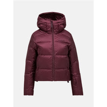 Kurtka narciarska damska PEAK PERFORMANCE Glissade Down Ski Jacket bordowa
