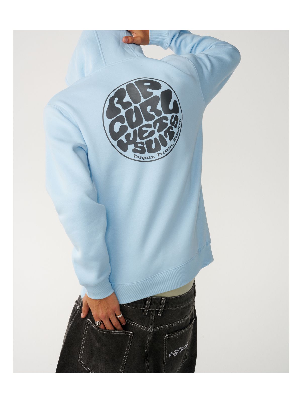 Bluza męska RIP CURL Wetsuit Icon Hood niebieska