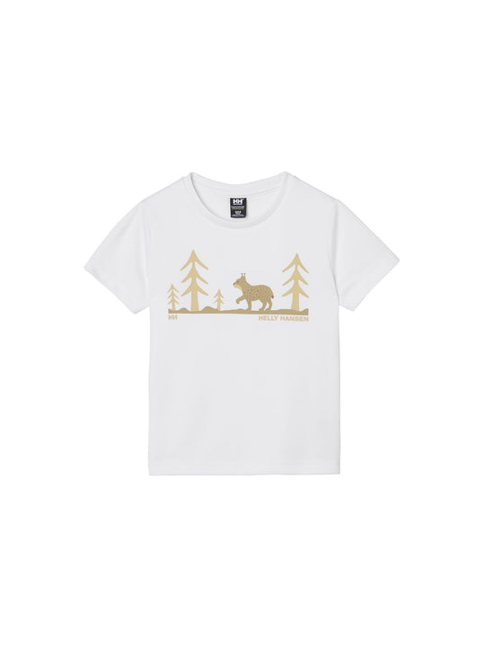 Koszulka HELLY HANSEN K HH TECH GRAPHIC T- biały - Adventure Sports
