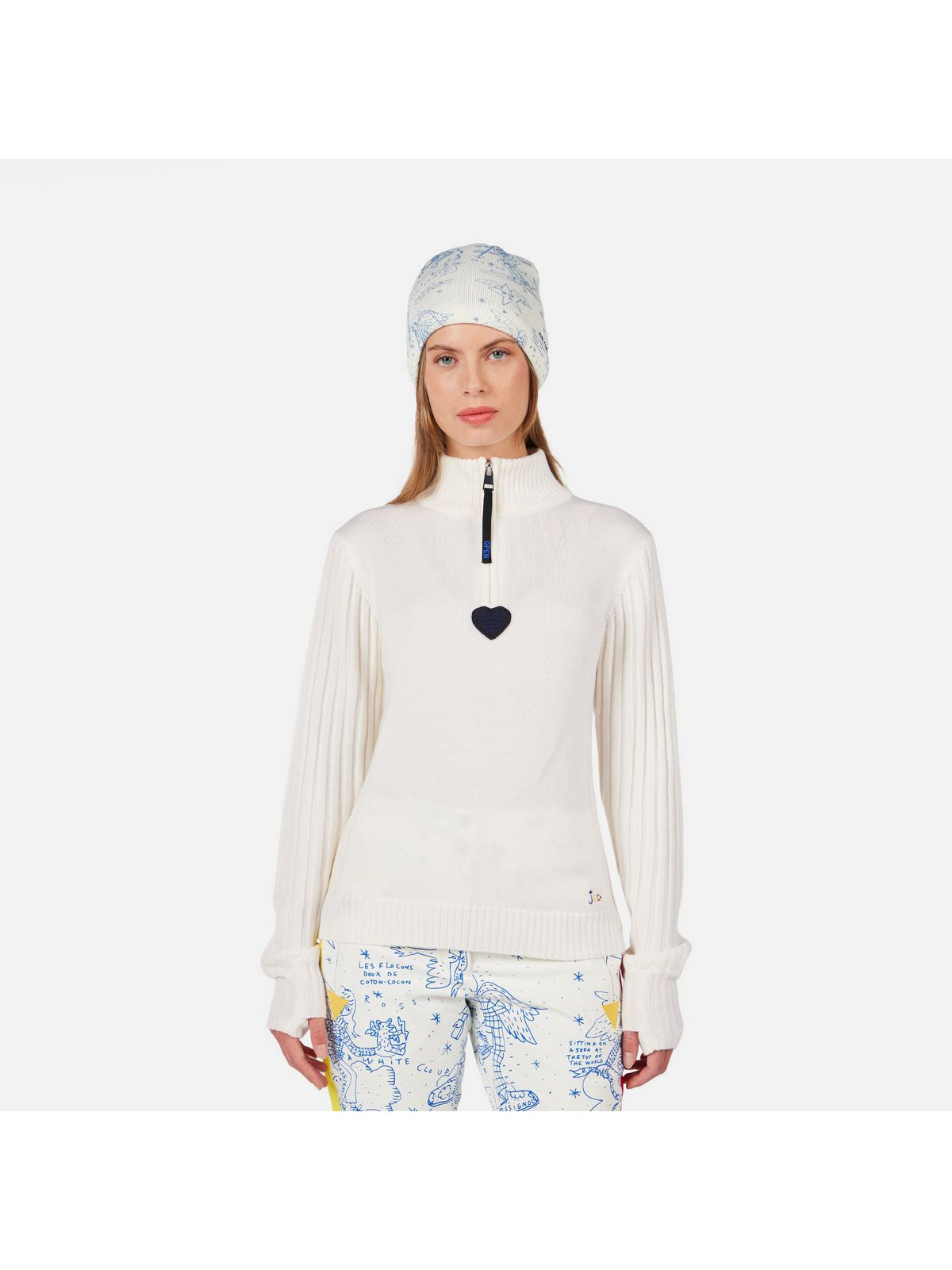 Sweter damski ROSSIGNOL W JCC MERIB HZ biały