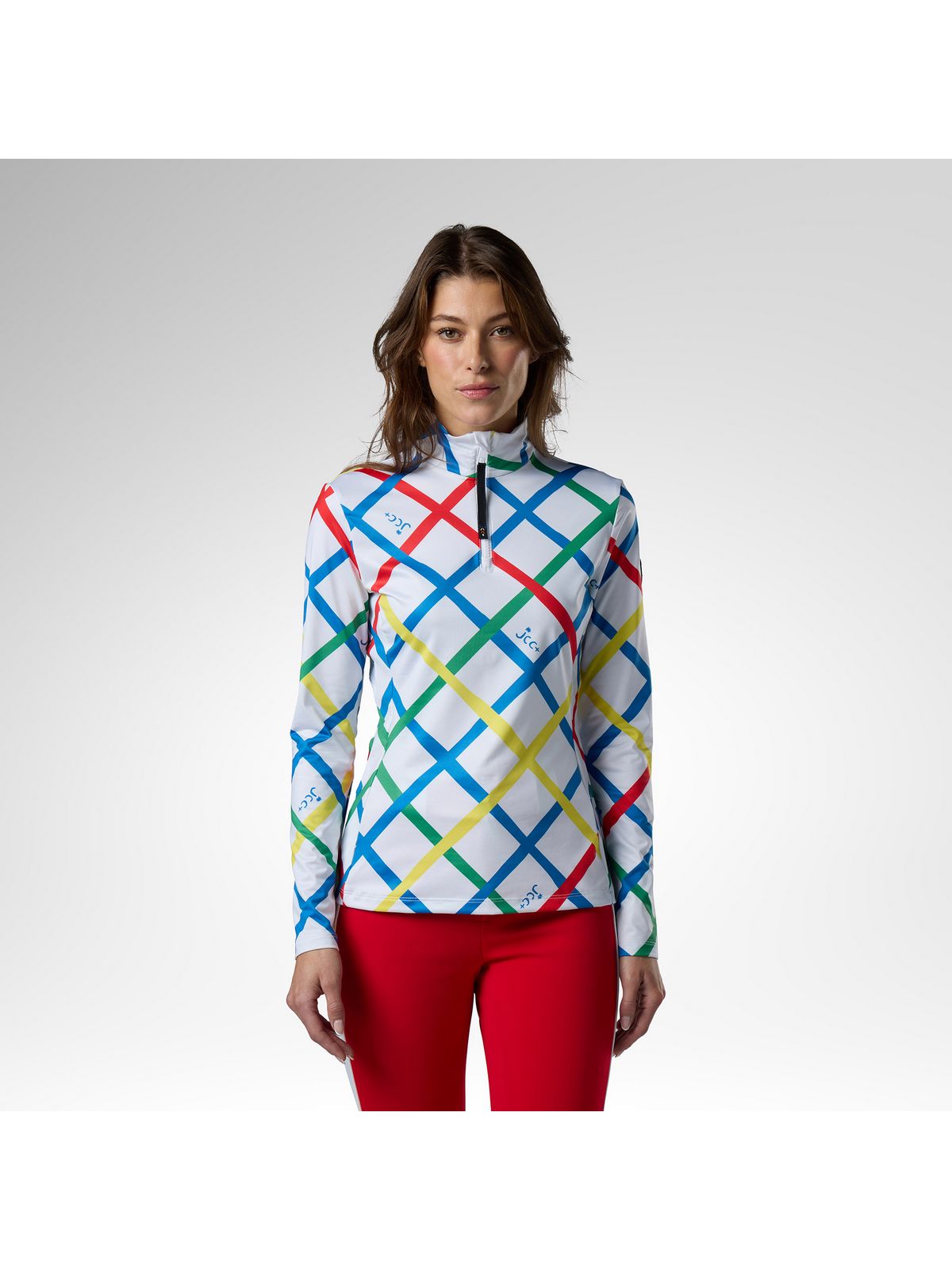Bluza damska ROSSIGNOL W Jcc Quarter Zip First Layer multikolor