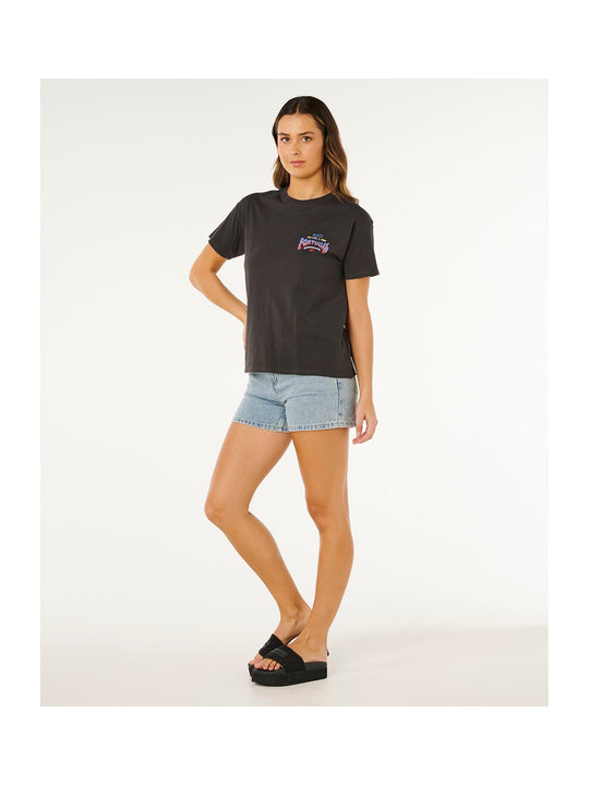 Koszulka damska RIP CURL RIP CURL Pro Peniche 2026 czarna
