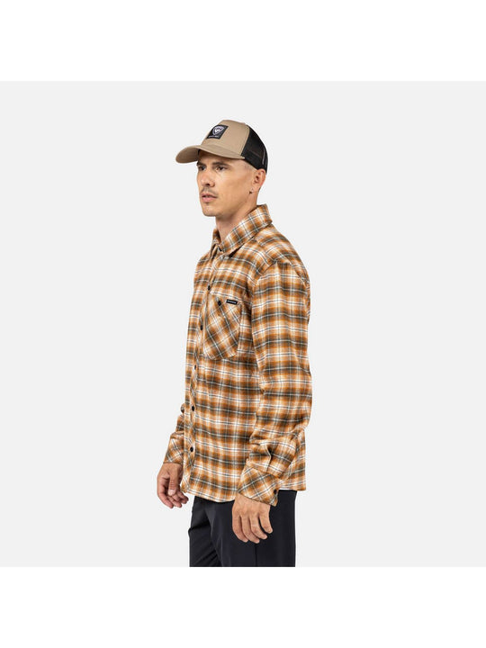 Koszula męska ROSSIGNOL RANCH PLAID SHIRT brązowa
