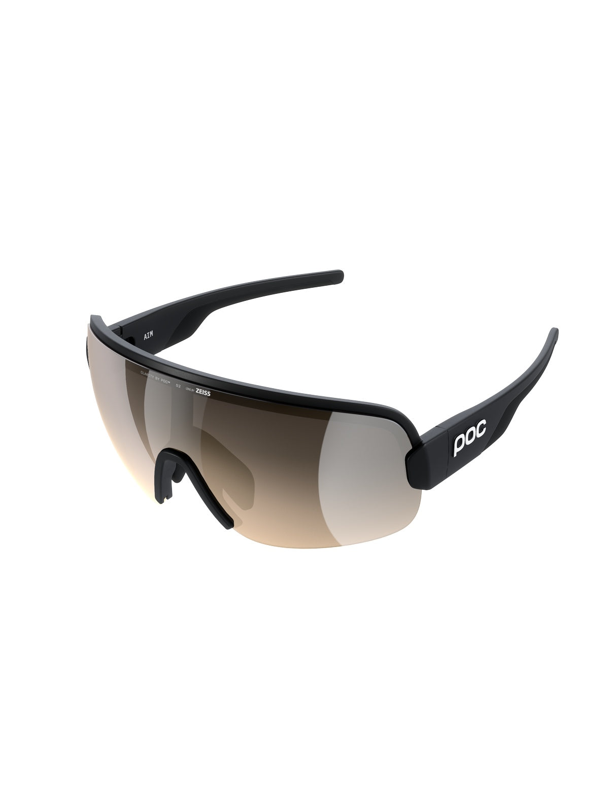 Okulary rowerowe POC Aim czarny - Clarity Trail/Partly Sunny Silver cat.2