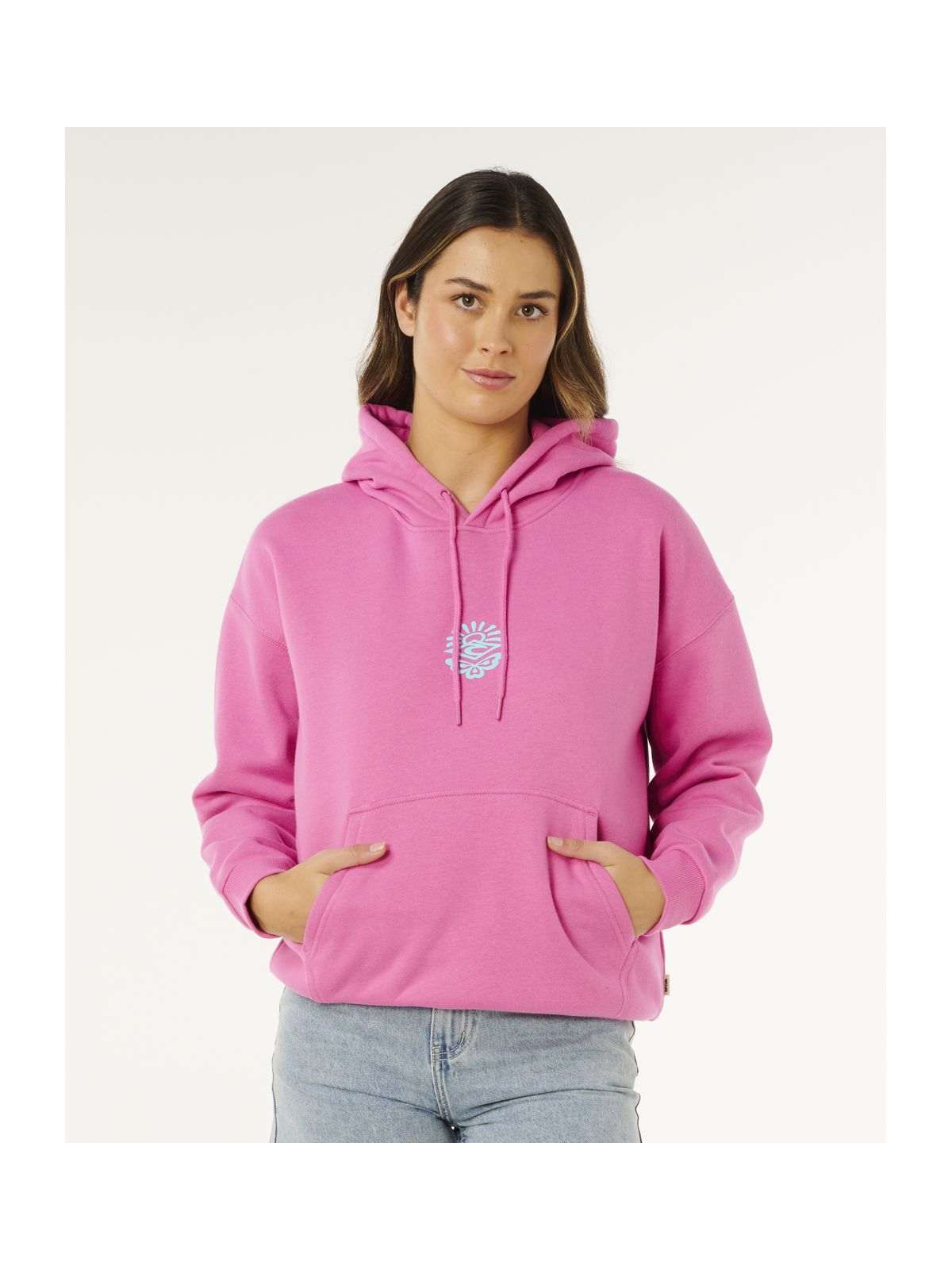 Bluza damska RIP CURL Icons Of Surf Heritage Hood różowa
