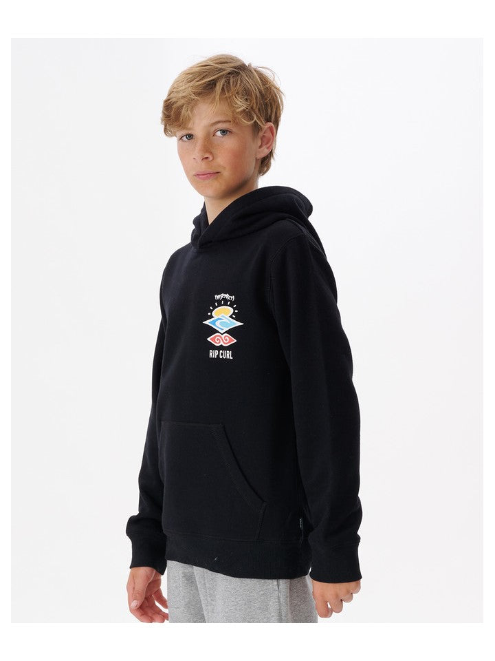 Bluza chłopięca RIP CURL Search Icon Hood -Boy czarny