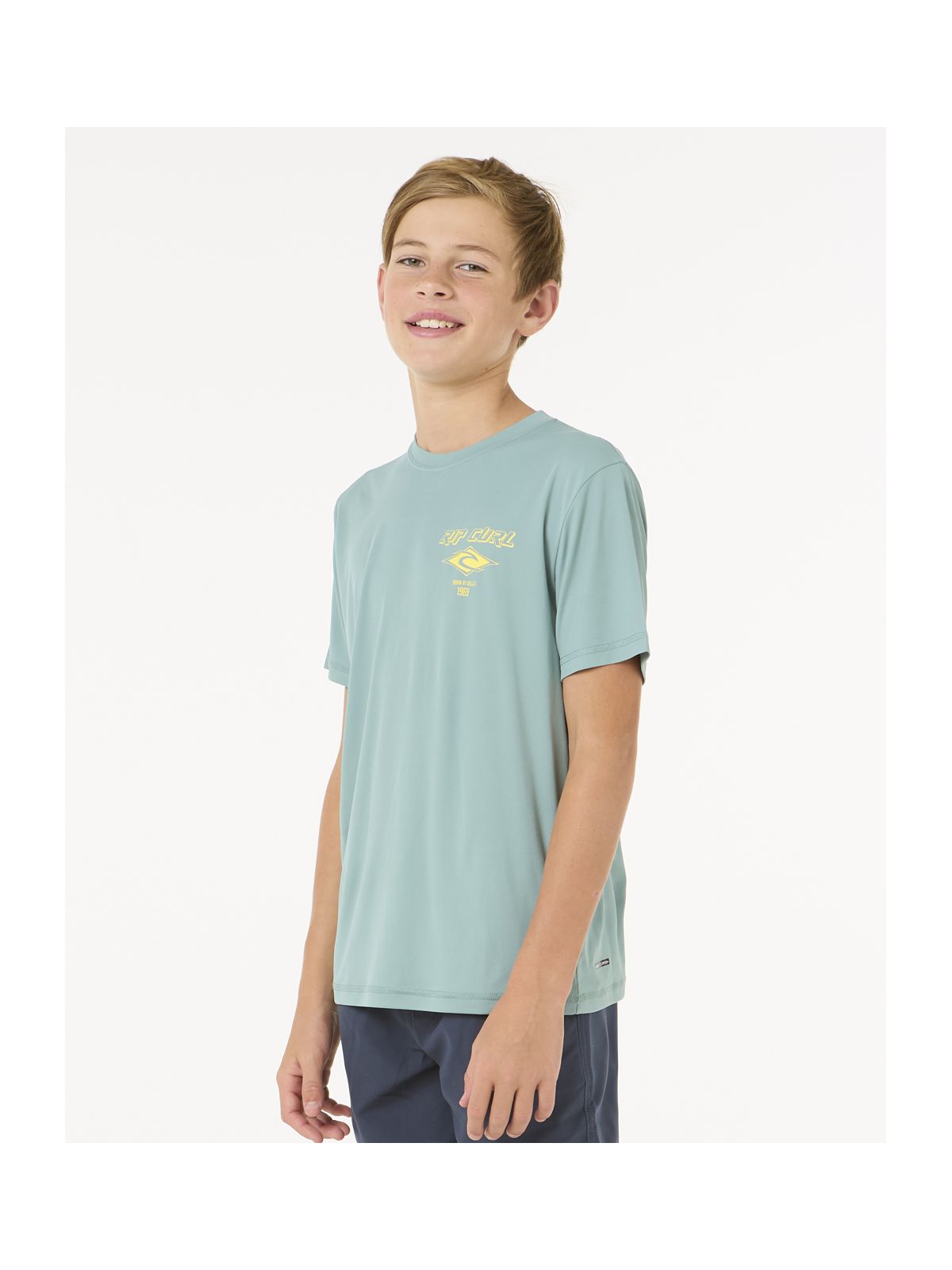 Lycra dziecięca RIP CURL ICONS SURFLITE UPF S/S - BOY niebieska
