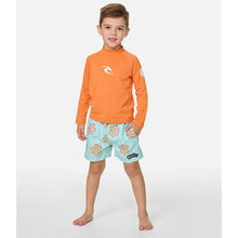 Lycra chłopięca RIP CURL Waves Upf L/S-Boy pomarańczowa
