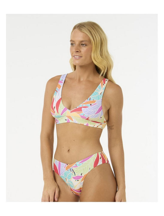 Stanik kąpielowy RIP CURL Cala Vadella Halter turkusowy
