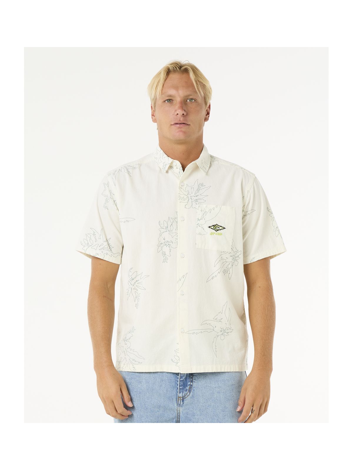 Koszula RIP CURL Raw Energy S/S Shirt turkusowy