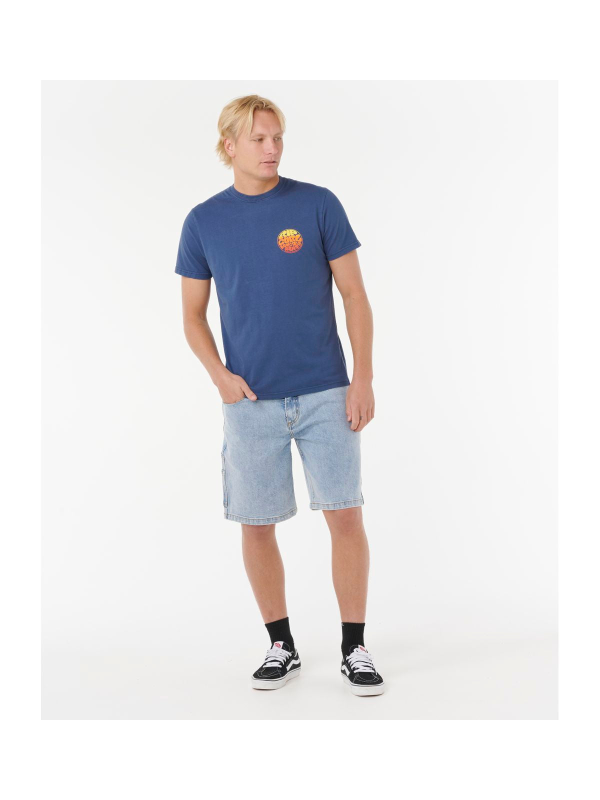 Koszulka RIP CURL WETTIE PASSAGE ICON TEE granatowa