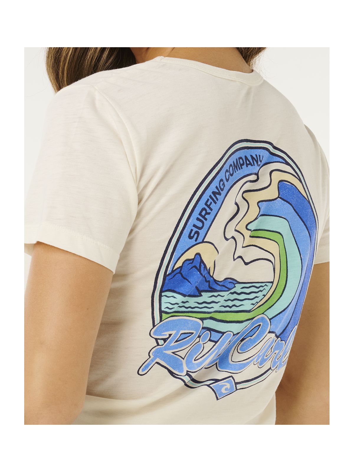 Koszulka damska RIP CURL Layday Standard Tee beżowa
