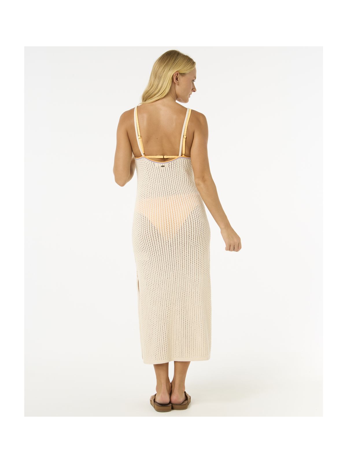 Sukienka RIP CURL Cala Vadella Crochet Dress biały