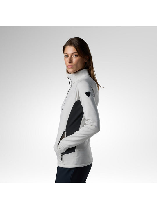 Bluza damska ROSSIGNOL W Premium Half Zip Fleece biała
